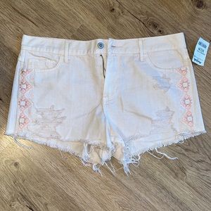 Hollister High-Rise Jean Shorts, Size 31, Pink